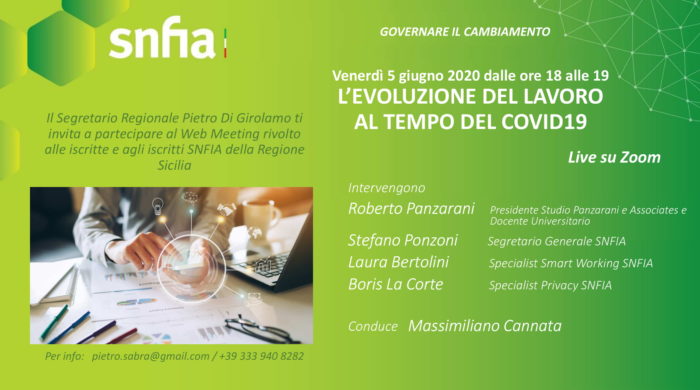 Web Meeting SNFIA Sicilia - Eventi - Stayp Consulting